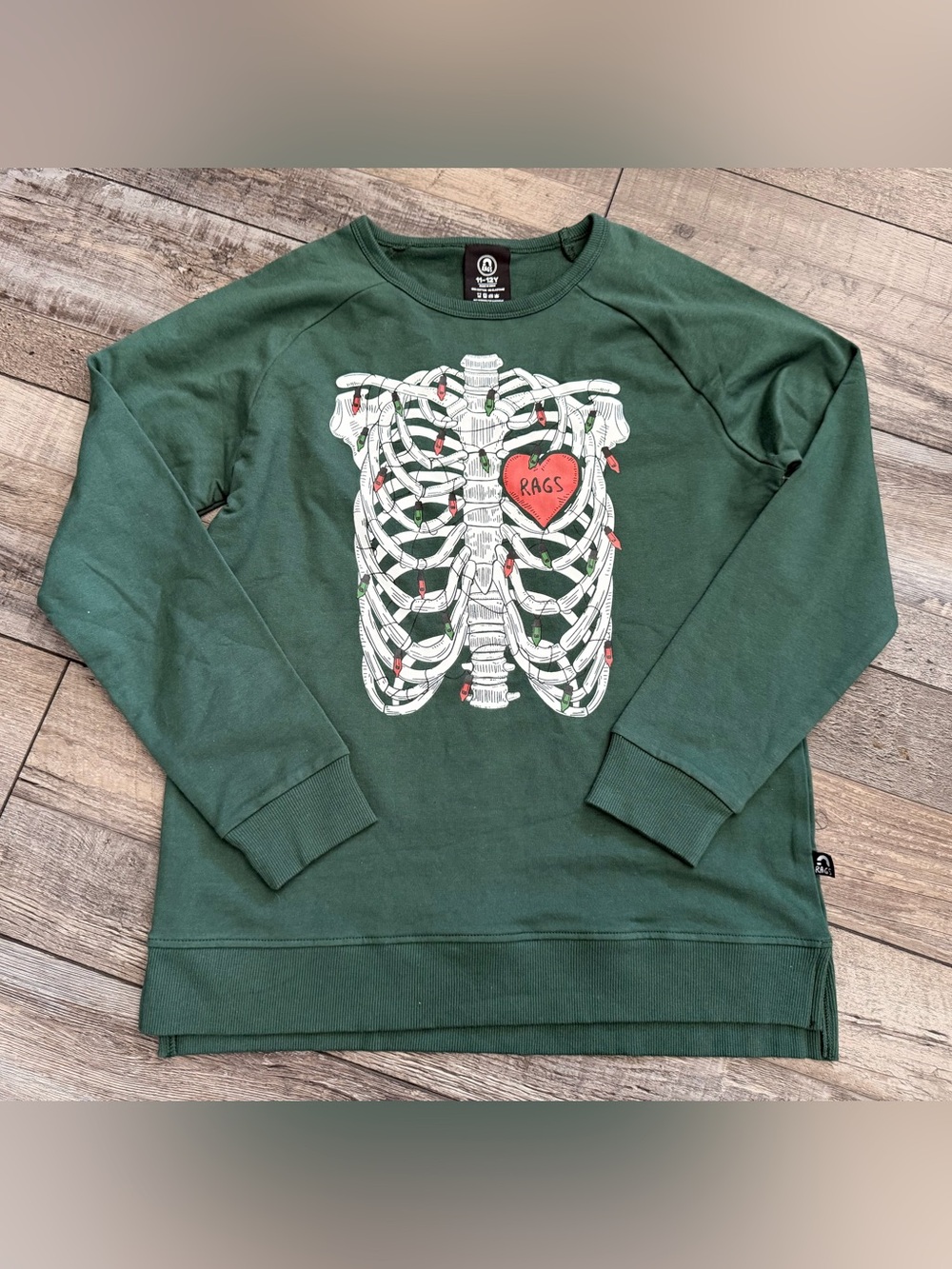 💚 NWT Rags “Skelly” Green Sweater. BUNDLE & SAVE